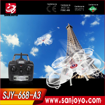 2015 Nouveau arrivant! 668-A3 2.4G 6 Axe 3D Rotation Rapide Drone rc flotteur avion américain capitaine verson quadcopter